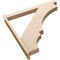Ekena Millwork 5 1/2-in W x 46-in D x 46-in H Balboa Block Rough Cedar Woodgrain TimberThane Outlooker, Primed Tan OUTUR055X46X46BOA44RCPR - alternate 2
